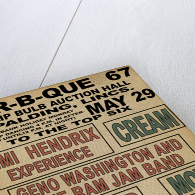 Hendrix B.B.Q. Poster by Rokpool